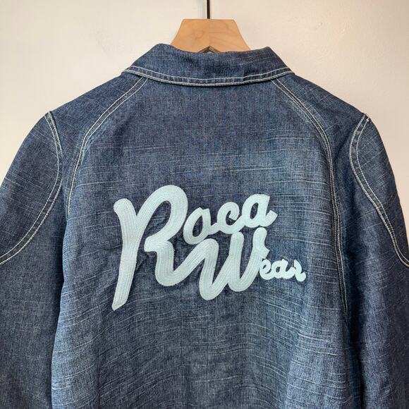 Vintage 90s Y2K Rocawear Men's Snap Front Denim Jacket Size X-Large - Picture 8 of 8